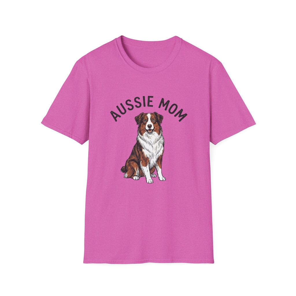 Aussie Mom T-Shirt – Australian Shepherd Dog Mom Tee