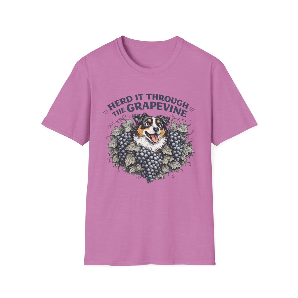 Herd It Through the Grapevine - Australian Shepherd Dog Tee