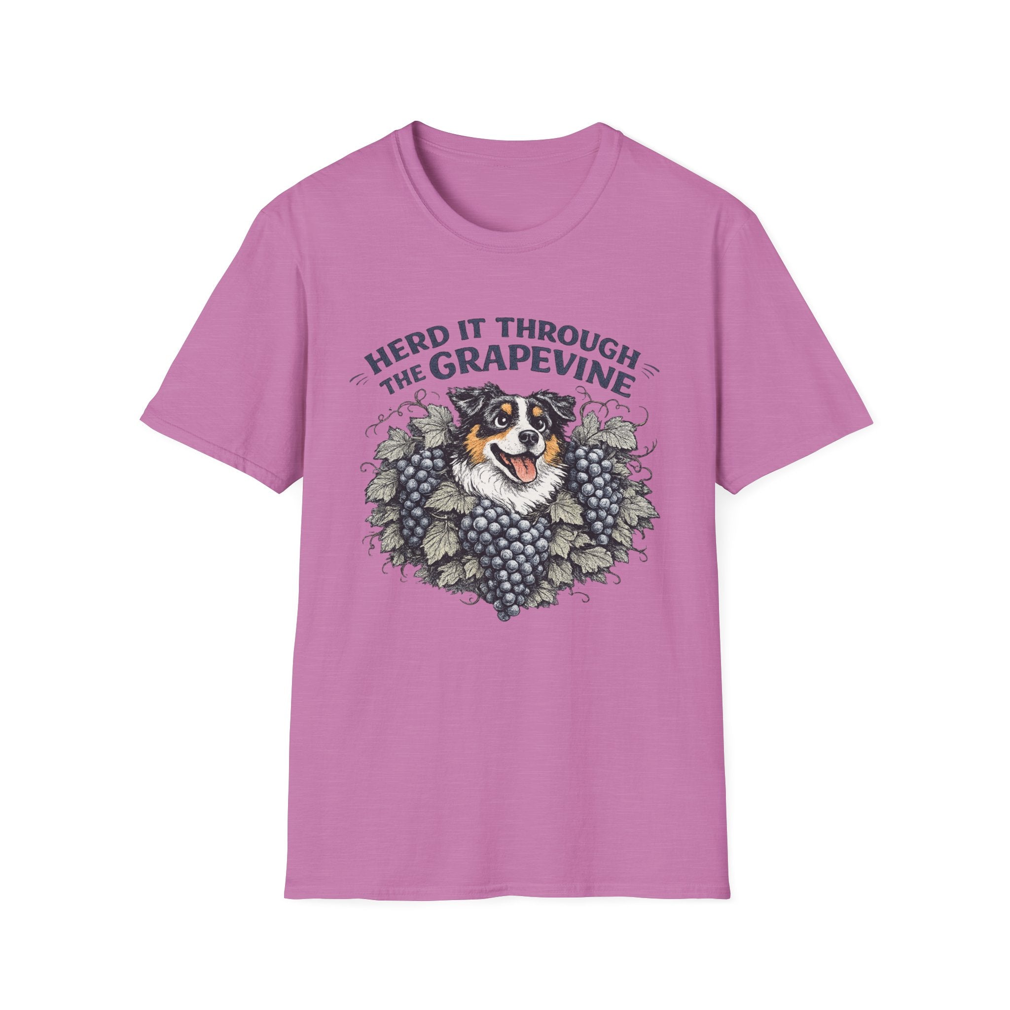 Herd It Through the Grapevine - Australian Shepherd Dog Tee
