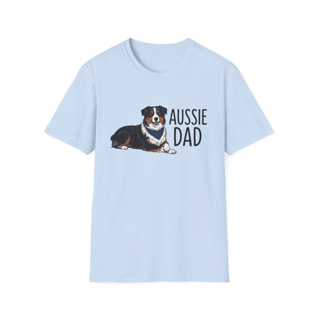 Aussie Dad T-Shirt – Australian Shepherd Dog Tee