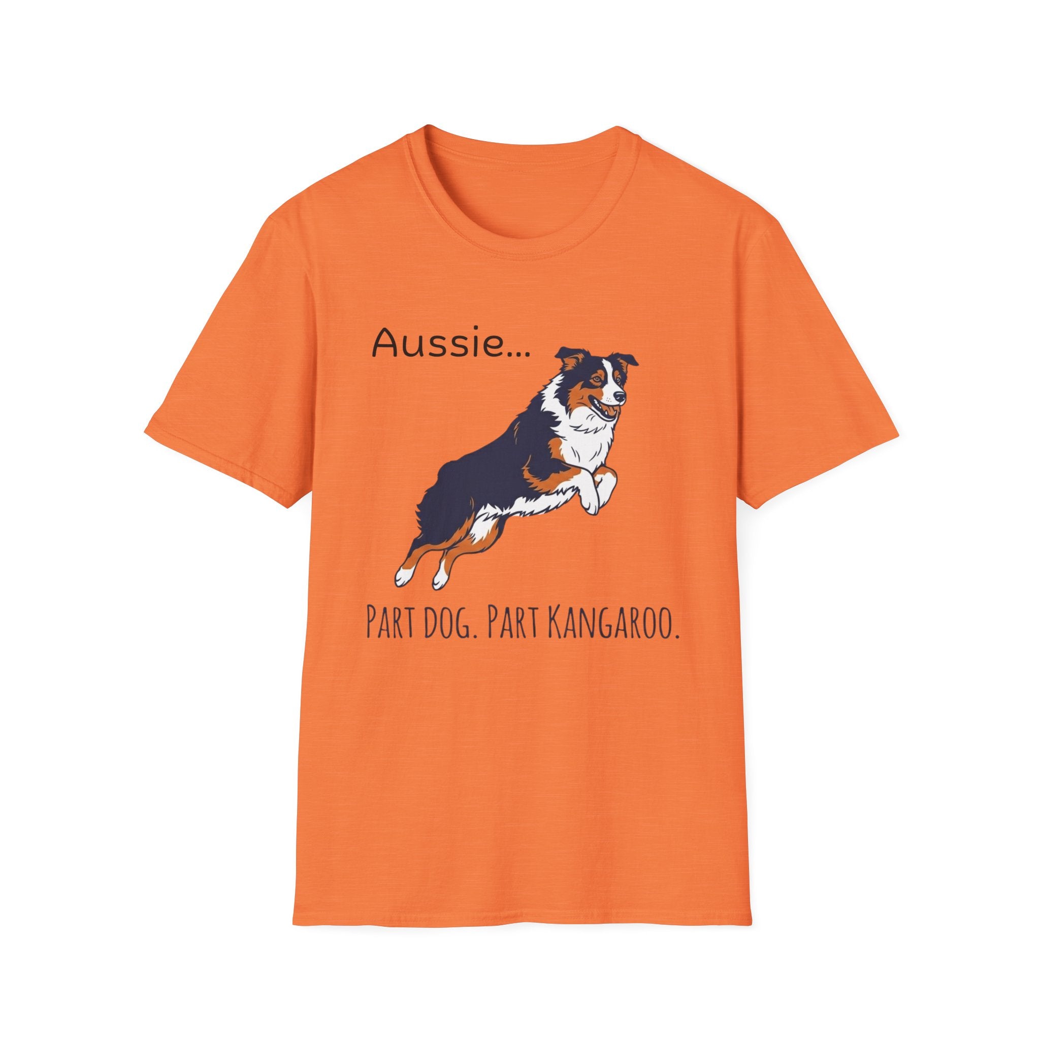 Aussie Dog T‑Shirt — "Aussie... Part Dog. Part Kangaroo." Graphic Tee for Dog Lovers