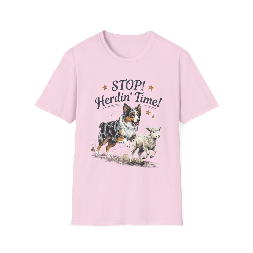 Stop! Herdin' Time! Aussie & Lamb T‑Shirt