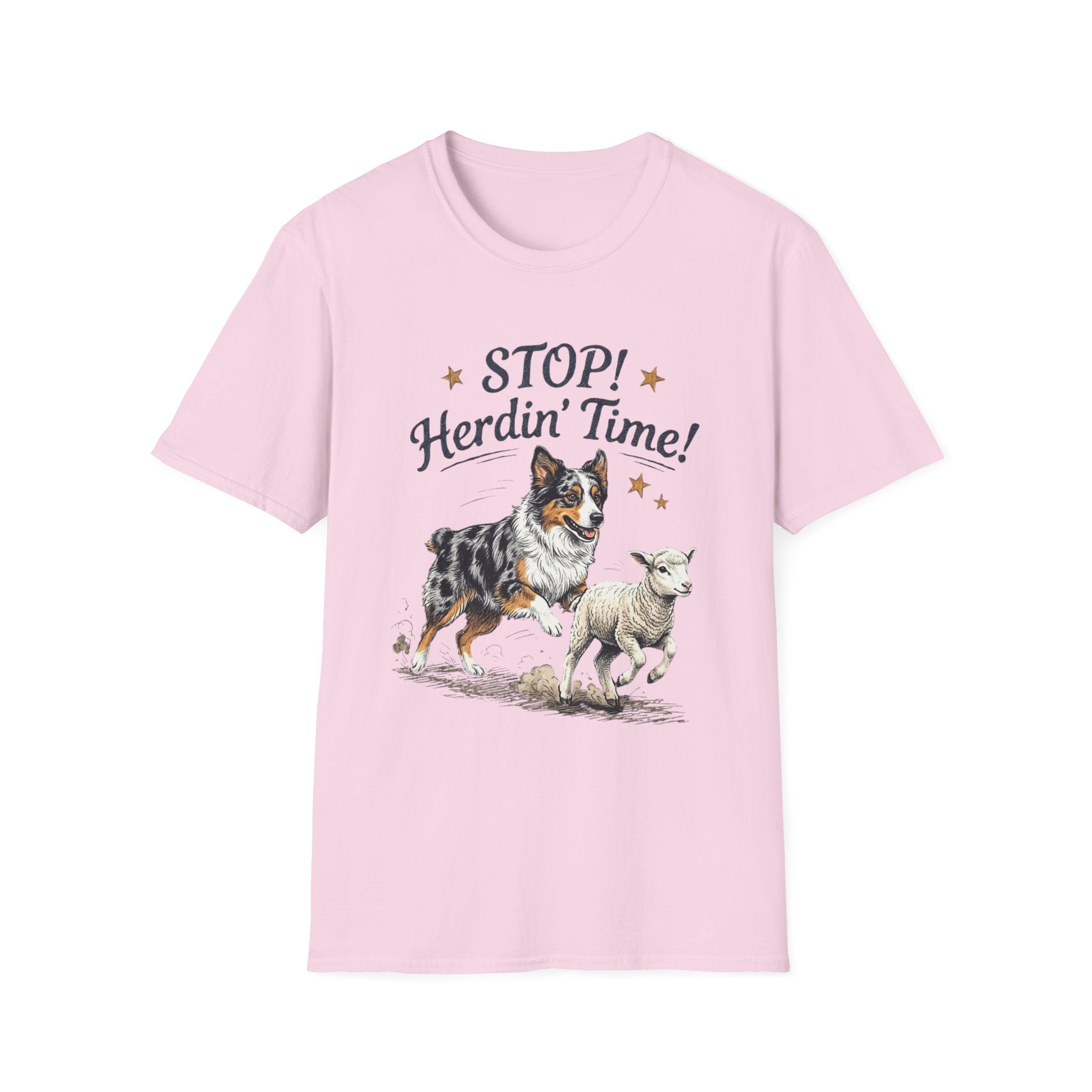 Stop! Herdin' Time! Aussie & Lamb T‑Shirt