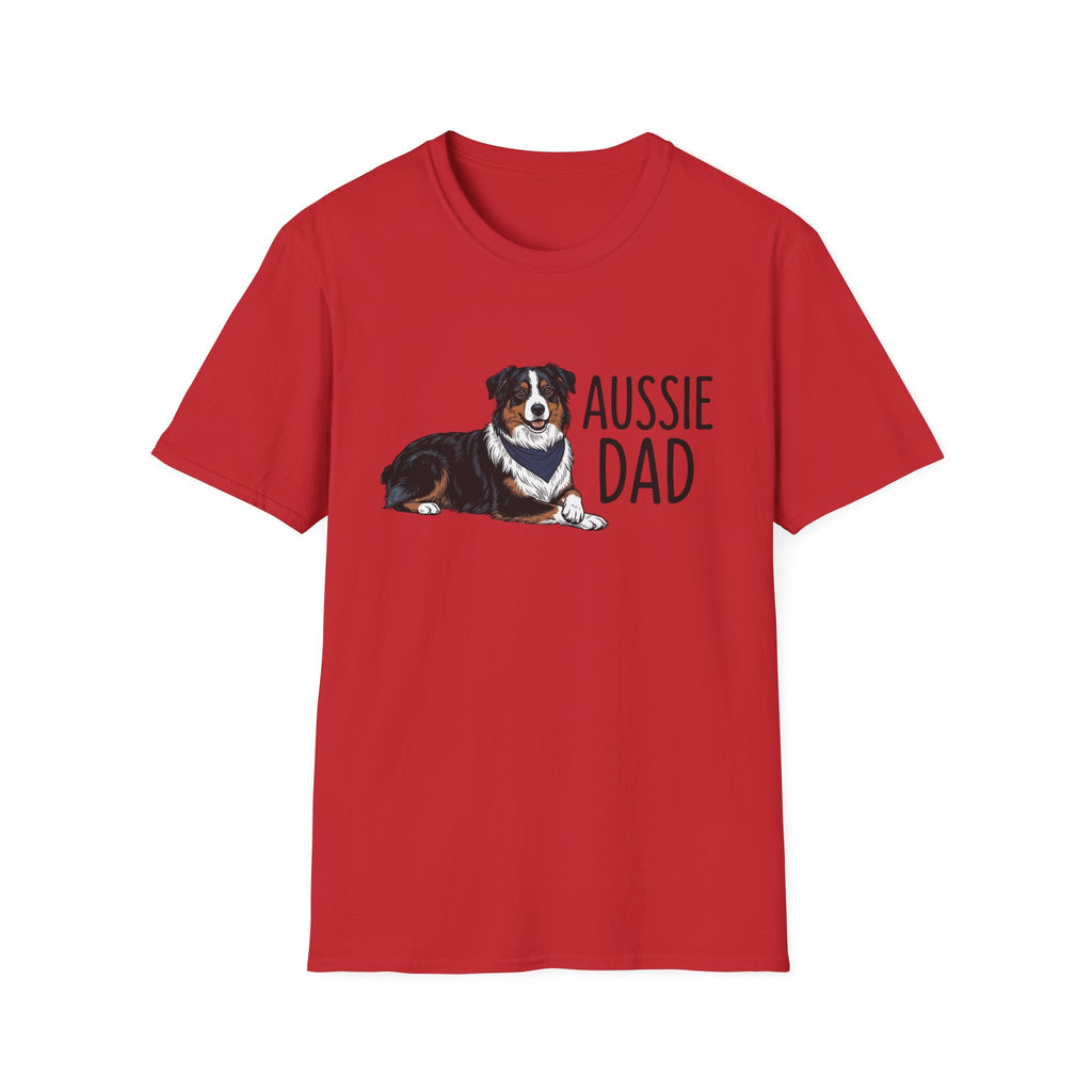 Aussie Dad T-Shirt – Australian Shepherd Dog Tee