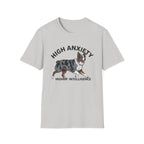 "High Anxiety, Higher Intelligence" Australian Shepherd Dog Tee