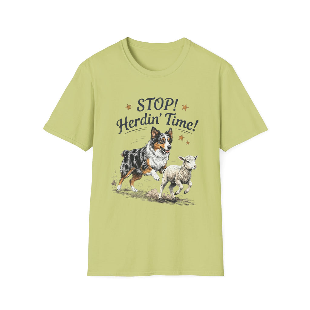 Stop! Herdin' Time! Aussie & Lamb T‑Shirt