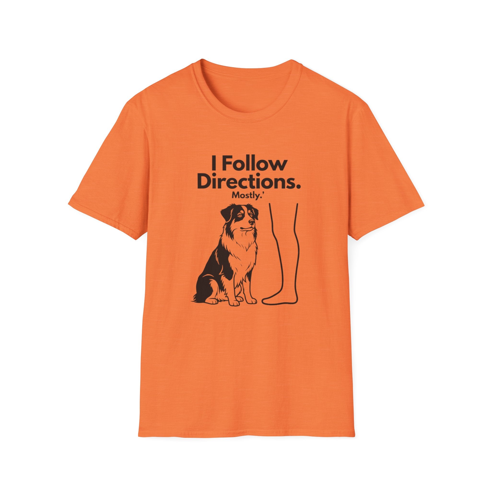 I Follow Directions (Mostly) T‑Shirt — Funny Aussie Tee
