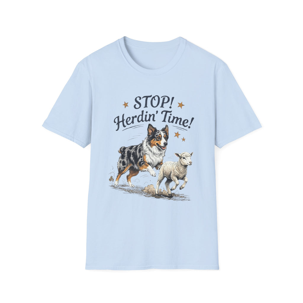 Stop! Herdin' Time! Aussie & Lamb T‑Shirt