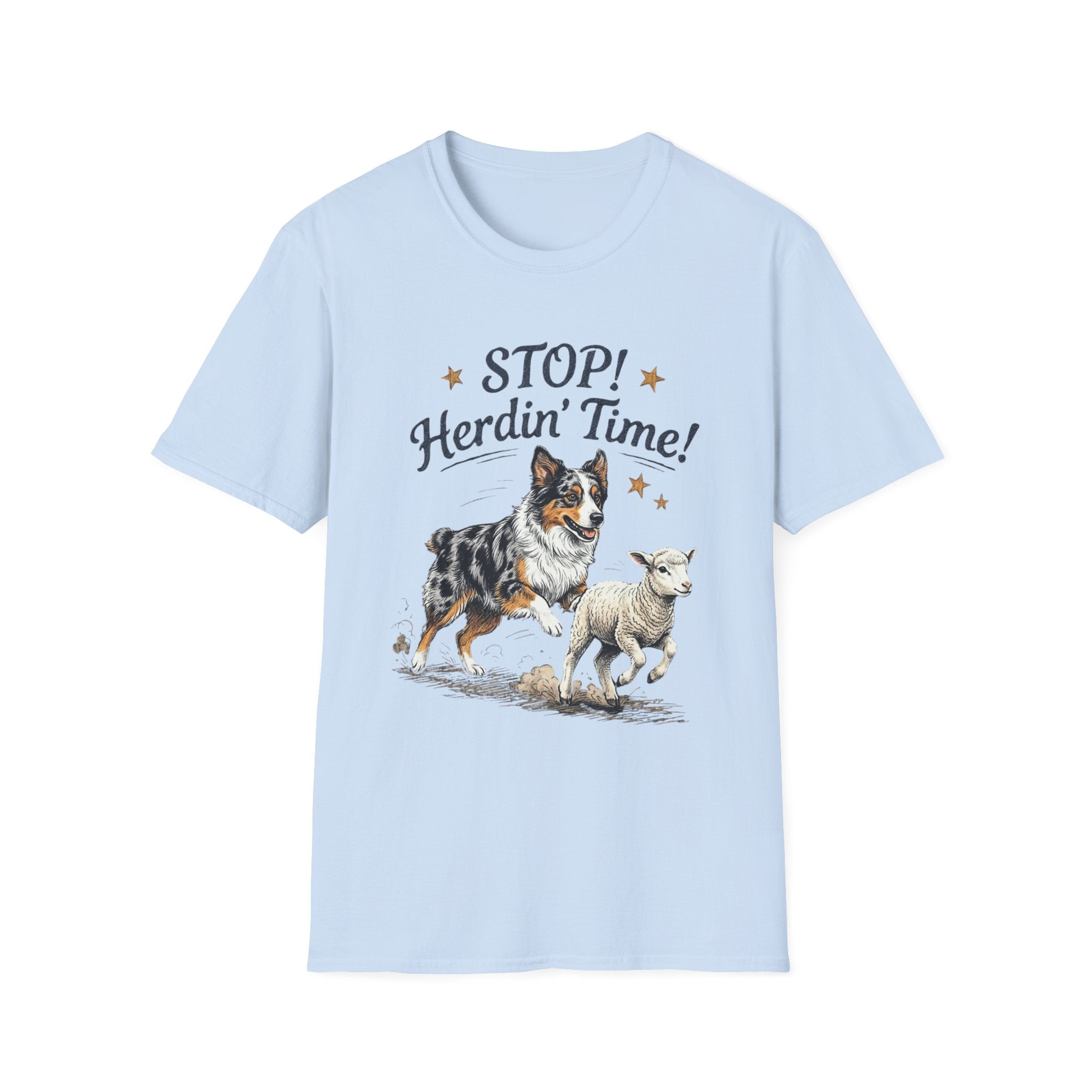 Stop! Herdin' Time! Aussie & Lamb T‑Shirt