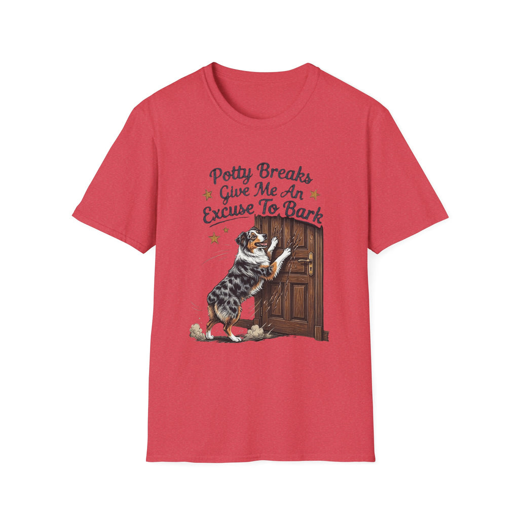 "Potty Breaks Give Me An Excuse To Bark" dog Tee