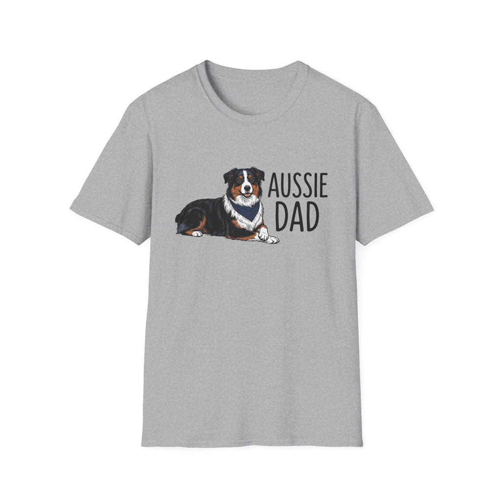 Aussie Dad T-Shirt – Australian Shepherd Dog Tee