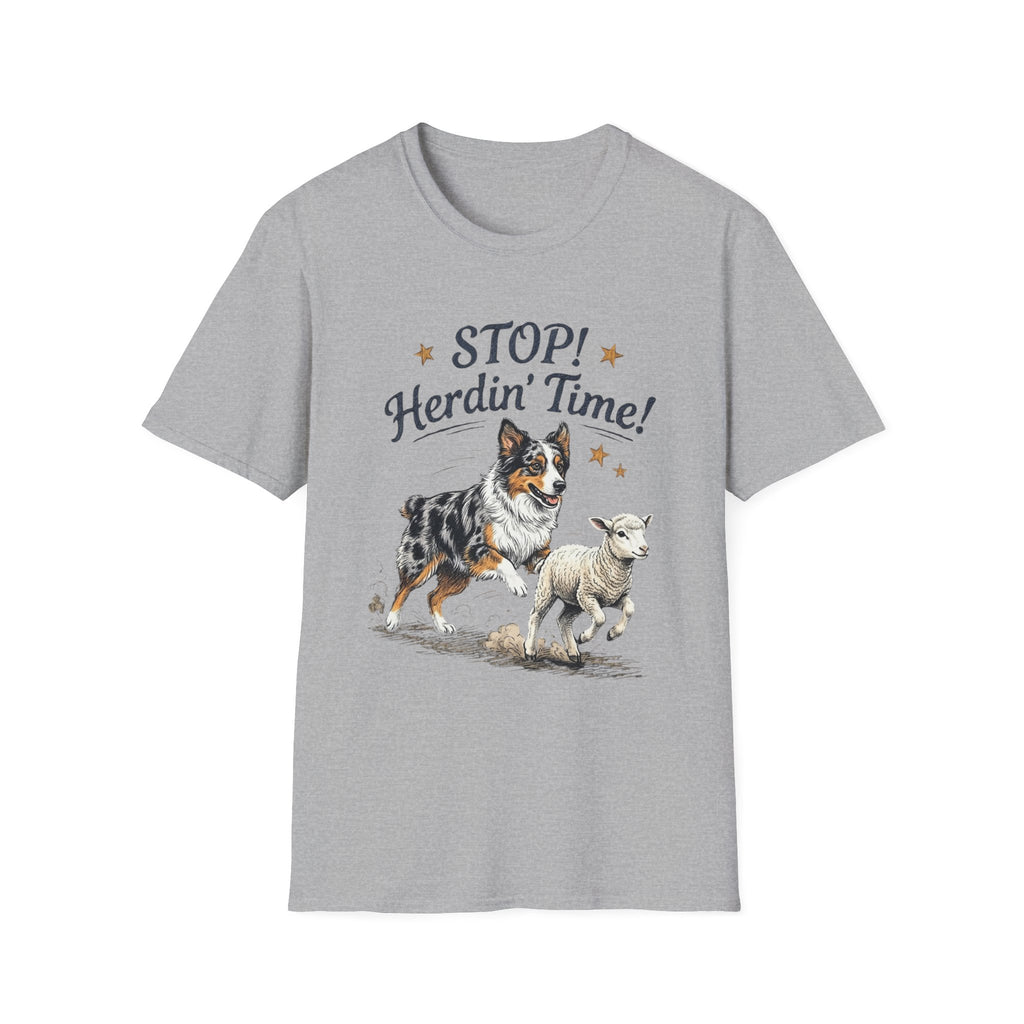 Stop! Herdin' Time! Aussie & Lamb T‑Shirt
