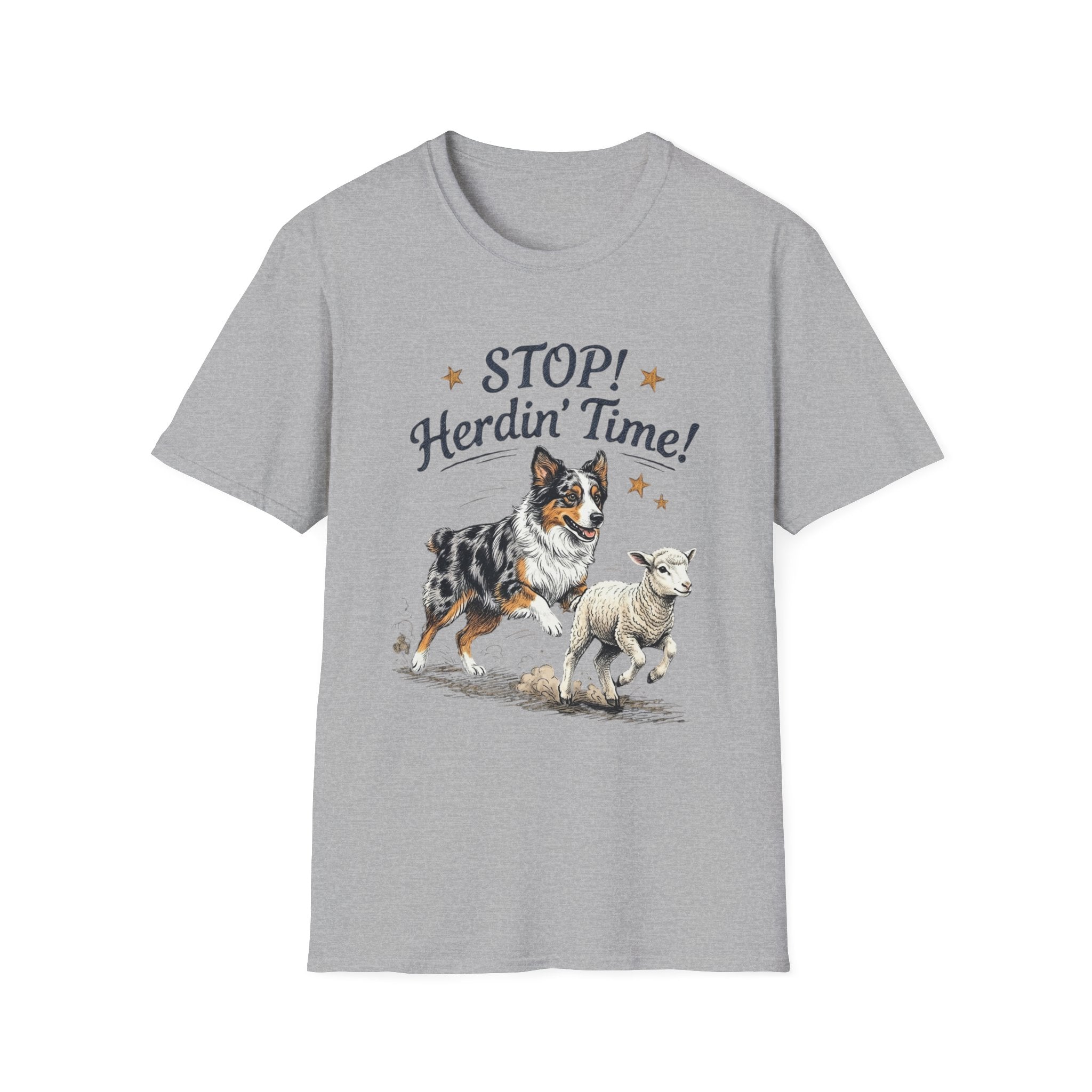 Stop! Herdin' Time! Aussie & Lamb T‑Shirt